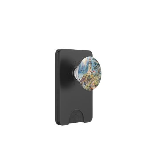 Leuchtturm PopSockets PopWallet für MagSafe Leuchtturm PopSockets PopWallet für MagSafe von Mountain Landscapes Forest