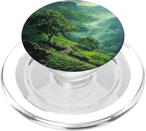 Natur Grün üppige Landschaft Berge PopSockets PopGrip für MagSafe von Mountain Landscapes Forest