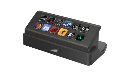 Mountain DisplayPad - Ergonomischer und kompakter Controller für Gaming, Streaming, Content Creation mit 12 Display-Tasten und Kontrollfunktionen für OBS, Twitch UVM. von Mountain