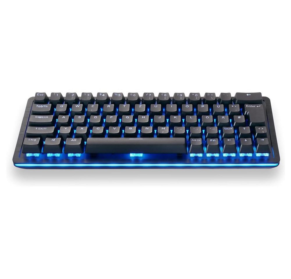 Mountain Everest 60 Gaming-Tastatur (RGB, DE-Layout, Tactile 55 Switches, Midnight Black) von Mountain