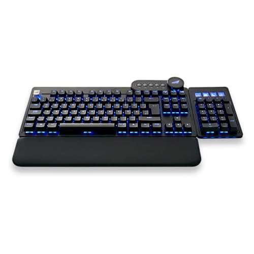 Mountain Everest Max Gaming Tastatur - MX Brown, ISO, DE-Layout, schwarz von Mountain