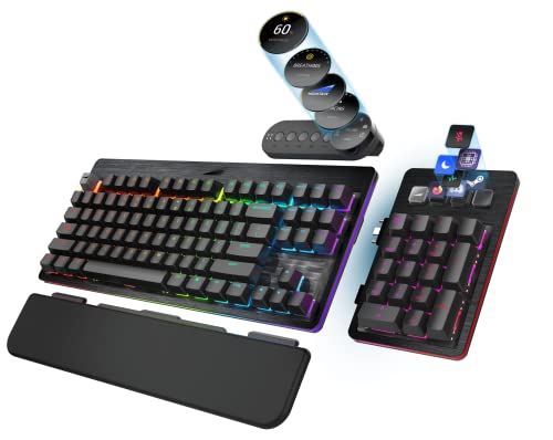 Mountain Everest Max RGB Gaming Keyboard - DE ISO (Midnight Black, Cherry MX Blue), MG-EVK1B-CB1-DE, Schwarz, Everest Max - Midnight Black von Mountain