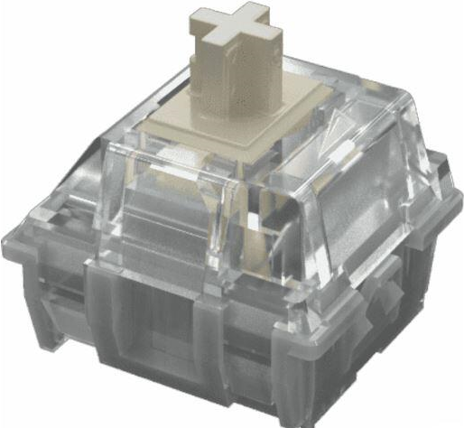 Mountain Tastaturschalter Grau Linear 45 Speed (durchsichtig, Packung mit 90 Stck) (MG-EVAC-SWITCHPACK90-MTN-) von Mountain