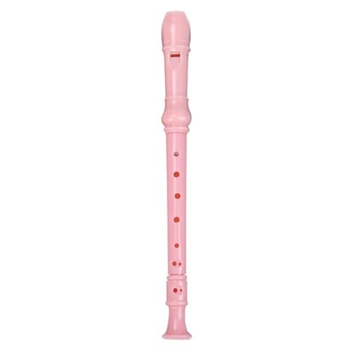 Kunststoff 8-Loch Sopranblockflöte Instrument Klarinette Querflöte (Rosa) von Mounteps