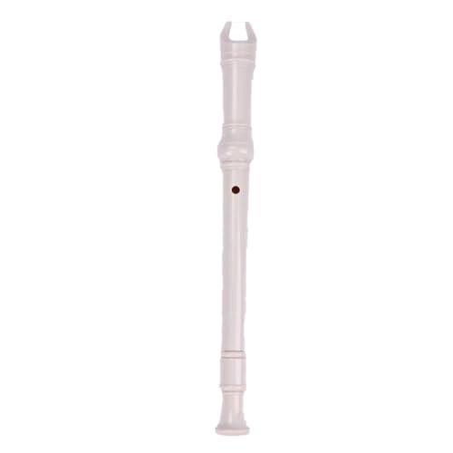Kunststoff 8-Loch Sopranblockflöte Instrument Klarinette Querflöte (Weiß) von Mounteps