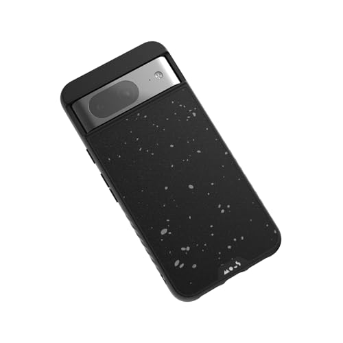 Mous Hülle für Google Pixel 8 MagSafe Kompatibel Case - Limitless 5.0 - Gesprenkelter schwarzer Stoff - Handyhülle Pixel 8 Case - Schutzhuelle von Mous