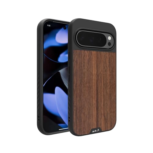 Mous Hülle für Google Pixel 9 Pro XL MagSafe Kompatibel Case - Limitless 5.0 - Walnuss - Handyhülle Pixel 9 Pro XL - Schutzhuelle von Mous