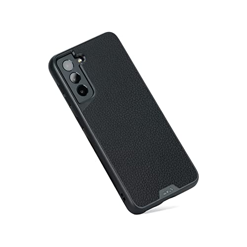 Mous - Hülle für Samsung Galaxy S21 FE - Schwarzes Leder - Limitless 3.0 - Handyhülle S21 FE - Schutzhuelle von Mous