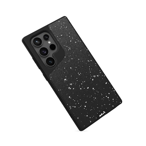 Mous - Hülle für Samsung Galaxy S24 Ultra - Gesprenkelter schwarzer Stoff - Limitless 5.0 - Handyhülle S24 Ultra MagSafe-Kompatibel Case - Schutzhuelle von Mous