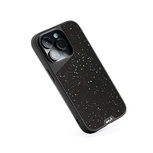 Mous - Hülle für iPhone 14 Pro - Gesprenkelter schwarzer Stoff - Limitless 5.0 - Handyhülle iPhone 14 Pro MagSafe-Kompatibel Case - Schutzhuelle von Mous