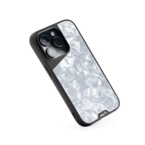Mous - Hülle für iPhone 14 Pro Max - Weiße Acetat - Limitless 5.0 - Handyhülle iPhone 14 Pro Max MagSafe-Kompatibel Case - Schutzhuelle von Mous