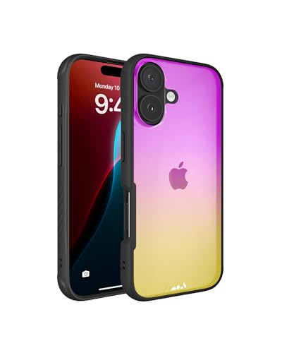 Mous Hülle für iPhone 16 Durchsichtig Case - Clarity 3.0 Schillernd - Transparent Kristallklares und Schlankes Design Handyhülle von Mous