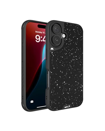 Mous Hülle für iPhone 16 Plus MagSafe Kompatibel Case - Limitless 6.0 - Gesprenkelter schwarzer Stoff - Stoßfeste Handyhülle Mous Hülle für iPhone 16 Plus MagSafe Kompatibel Case - Limitless 6.0 - Gesprenkelter schwarzer Stoff - Stoßfeste Handyhülle von Mous