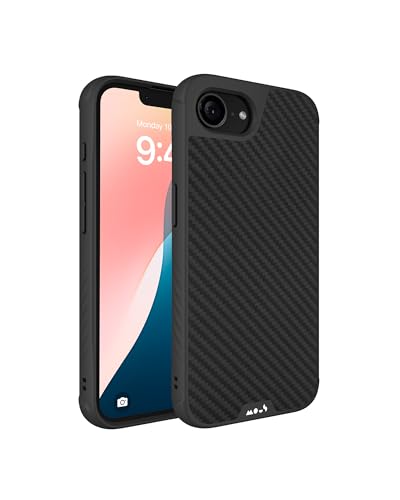 Mous Hülle für iPhone 16e MagSafe Kompatibel Case - Limitless 6.0 - Carbonfaser - Stoßfeste Handyhülle von Mous