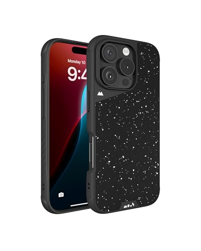 Mous Hülle für iPhone 16 Pro MagSafe Kompatibel Case - Limitless 6.0 - Gesprenkelter schwarzer Stoff - Stoßfeste Handyhülle Mous Hülle für iPhone 16 Pro MagSafe Kompatibel Case - Limitless 6.0 - Gesprenkelter schwarzer Stoff - Stoßfeste Handyhülle von Mous