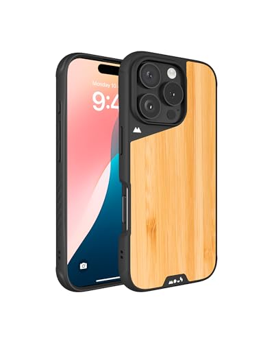 Mous Hülle für iPhone 16 Pro Max MagSafe Kompatibel Case - Limitless 6.0 - Bambus - Stoßfeste Handyhülle von Mous