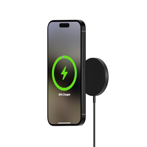 Mous - Kabelloses Ladegerät MagSafe kompatibles Zubehör für iPhone 16/15/14/13/12 Serie Handys mit integriertem 1,2 m USB-C-Kabel - Mattschwarz - Mattschwarz Mous - Kabelloses Ladegerät MagSafe kompatibles Zubehör für iPhone 16/15/14/13/12 Serie Handys mit integriertem 1,2 m USB-C-Kabel - Mattschwarz - Mattschwarz von Mous