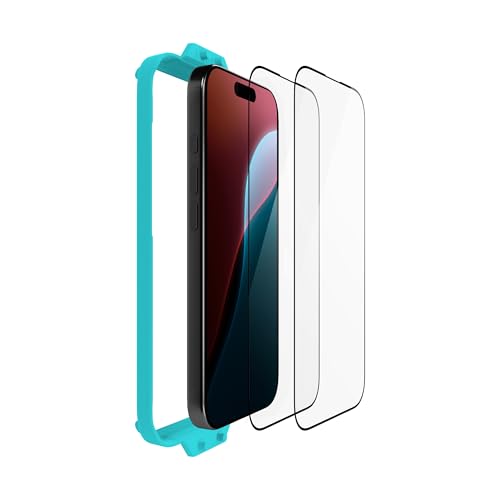 Mous Panzer Schutz Glas für iPhone 16 Pro - 9H Härte Tempered Glass - 2 Stück - Wasser- und ölbeständig von Mous
