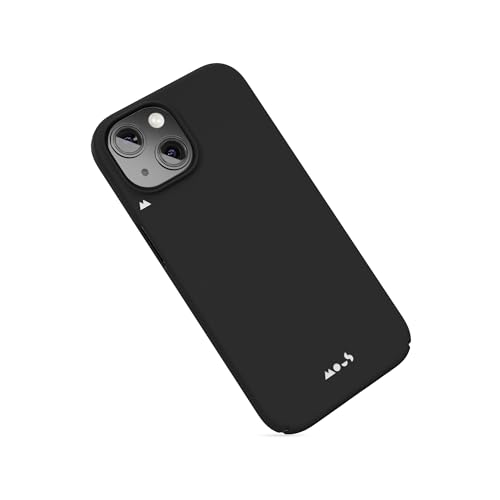 Mous Schutzhülle für iPhone 15, MagSafe-kompatibel, superdünn, magnetische Handyhülle, Schwarz von Mous