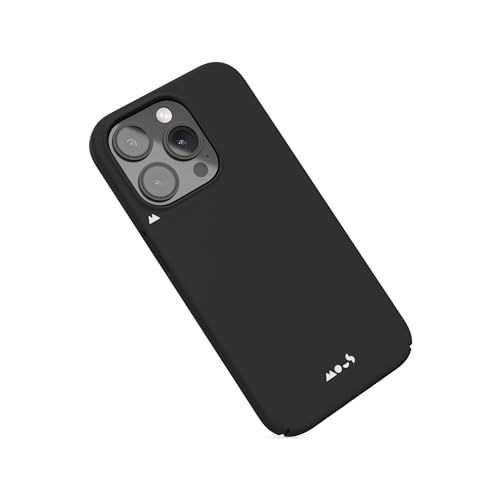 Mous Schutzhülle für iPhone 15 Pro Max, MagSafe-kompatibel, superdünn, magnetische Handyhülle, Schwarz von Mous
