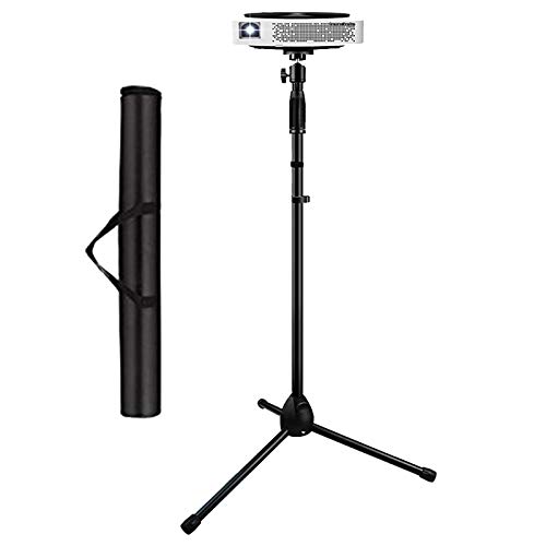 Moutik Beamer stativ Projektor Stativ Bodenständer für Projektor Drehbar Verstellbar Aluminium für Karaoke Hochzeit Weihnachten Studio(Nur Ständer) von Moutik