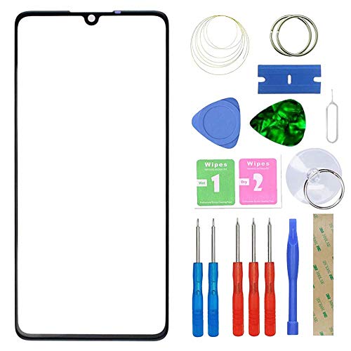 MovTEK Display Reparatur Set Frontglas Ersatz für Huawei P30 Front Glas Displayglas mit Öffnungswerkzeuge und Kleber (Schwarz) von MovTEK