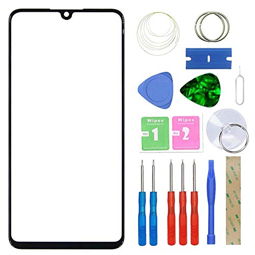 MovTEK Display Reparatur Set Frontglas Ersatz für Huawei P30 Lite/Nova 4E 6.15" Original Front Glas Displayglas mit Öffnungswerkzeuge und Kleber (Schwarz) von MovTEK