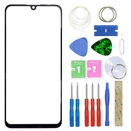 MovTEK Frontglas Display Glas Reparatur Set kompatibel mit Huawei P Smart 2019/2020 6.21 Zoll inklusive Werkzeugsatz -Schwarz von MovTEK