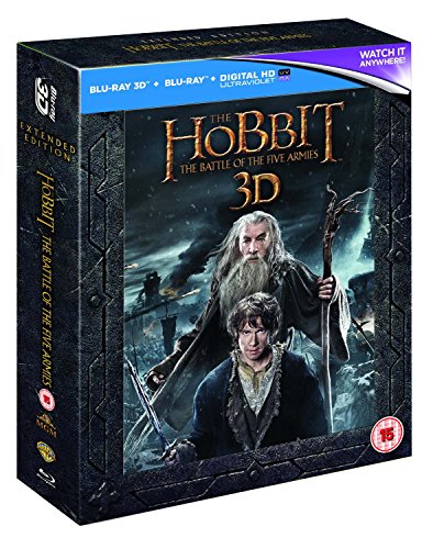 The Hobbit: The Battle Of The Five Armies [Extended Edition] [Blu-ray 3D] [2014] [Region Free] von Movie