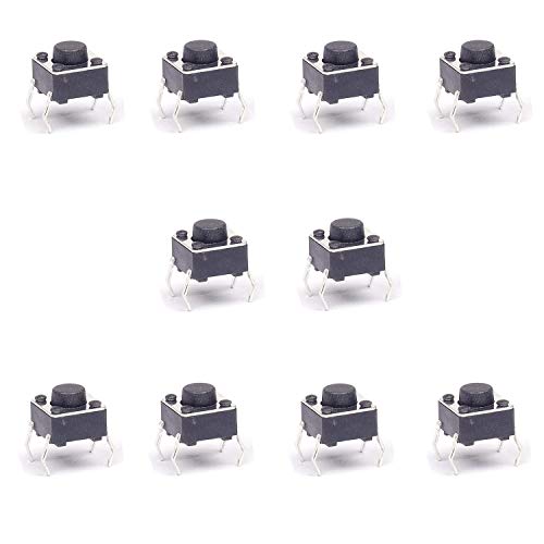 10 x Micro Taster Schalter Switch 6 x 6 x 5 mm PCB Arduino 4-polig kurz 10 x Micro Taster Schalter Switch 6 x 6 x 5 mm PCB Arduino 4-polig kurz von Movilideas