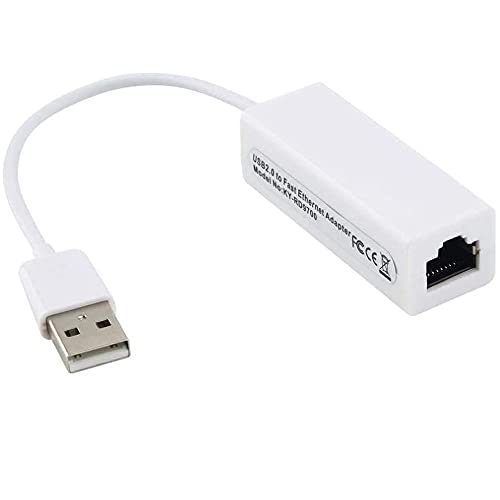Movilideas Ethernet-Adapter, Weiß USB auf RJ45 (Netzwerk) für Laptop Ultrabook, Notebook, kompatibel mit Windows 10 von Movilideas
