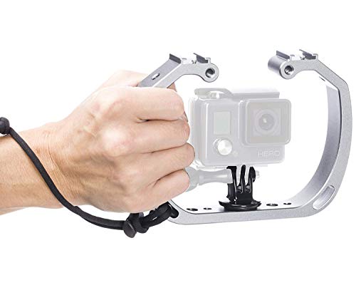 Movo GB-U70 Unterwasser-Tauchvorrichtung für GoPro Hero mit Kaltschuh-Halterungen, Handgelenkschlaufe – funktioniert mit GoPro Movo GB-U70 Unterwasser-Tauchvorrichtung für GoPro Hero mit Kaltschuh-Halterungen, Handgelenkschlaufe – funktioniert mit GoPro von Movo