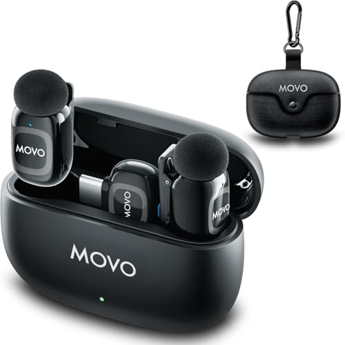 Movo NanoMic Dual USB-C Wireless Mikrofon für iPhone 15/16 und höher, Android, iPad Pro & Laptops - Kabelloses Lavalier-Mikrofon für USB-C Smartphones & Geräte, ideal für Vlogging & TikTok Movo NanoMic Dual USB-C Wireless Mikrofon für iPhone 15/16 und höher, Android, iPad Pro & Laptops - Kabelloses Lavalier-Mikrofon für USB-C Smartphones & Geräte, ideal für Vlogging & TikTok von Movo