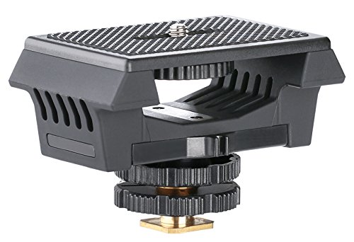Movo SMM8 gummiumfasstes Mikrofon & Recorder Shockmont für DSLR Kameras & Boom Poles - Universal 1/4" Mouting geeignet für Zoom H1, H2n, H4 Pro, H5, H6, Tascam Dr-40, Dr-05, Dr-07 & mehr von Movo