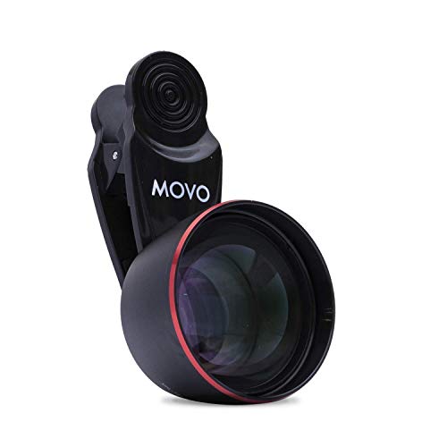 Movo SPL-Tele 3X Teleobjektiv mit Cliphalterung für Smartphones Zoomobjektiv für iPhone, Android und Tablets Smartphone Teleskoprobjektiv für Video und Fotografie Bestes Teleobjektiv für iPhone von Movo