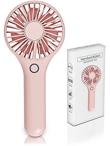 Movoja | Design Handventilator mit bis zu 10 Stunden USB-Akku | 2600 mAh | 3 Windstufen | USB-Ventilator Taschenventilator Mini-Lüfter | Rosa Movoja | Design Handventilator mit bis zu 10 Stunden USB-Akku | 2600 mAh | 3 Windstufen | USB-Ventilator Taschenventilator Mini-Lüfter | Rosa von Movoja