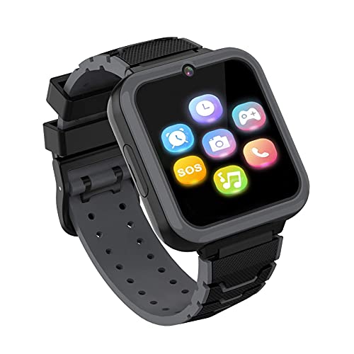 Smartwatch Kinder, Smartwatch für Kinder Uhr Telefon mit SOS, Kamera, Spiel, Musik, Wecker, Rekorder, ​Taschenlampen, Rechner, Samrt Watch Uhr Anruf Kinder Mädchen und Jungen Geburtstag Geschenke von Moweallarge