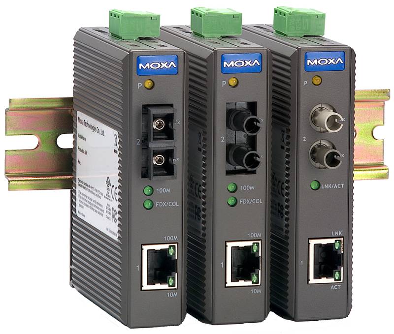 MOXA Industrial Ethernet Medien Konverter,ohne Alarmfunktion von Moxa