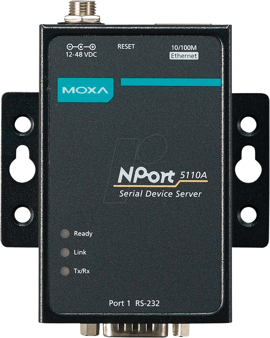 MOXA NPORT 5110A - Geräteserver, 1x RJ45, 1x RS-232, DB9 von Moxa