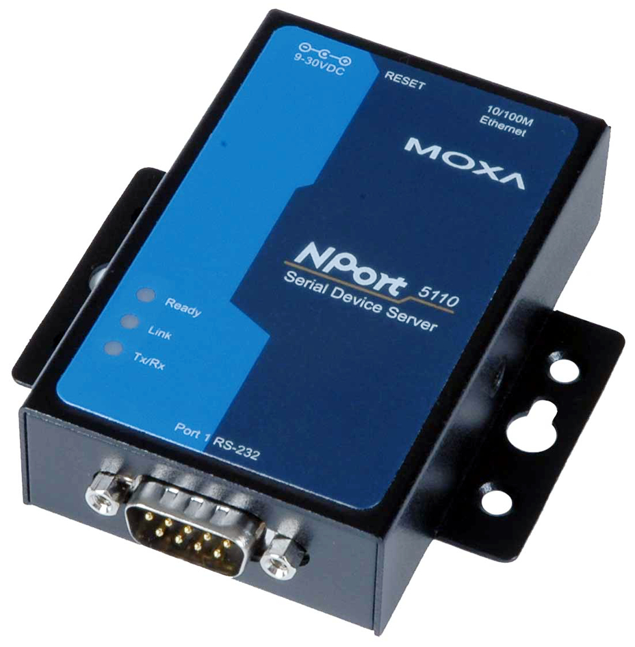 MOXA Serial Device Server, 1 Port, RS-232, Nport-5110 von Moxa