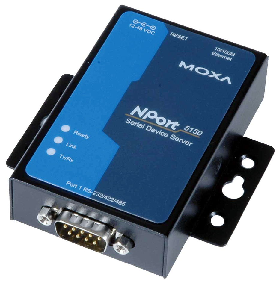 MOXA Serial Device Server, 1 Port, RS-232/422/485 von Moxa