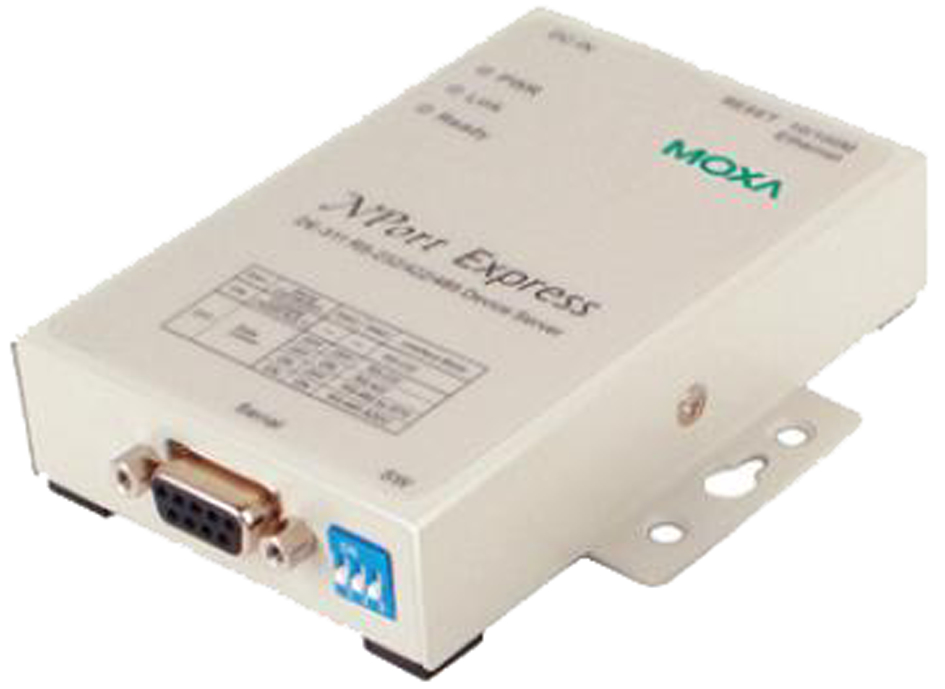 MOXA Serial Device Server, 1 Port RS-232/422/485 von Moxa