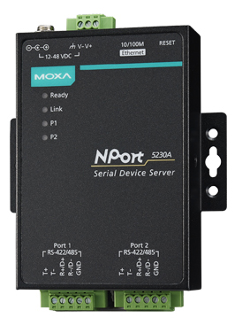 MOXA Serial Device Server, 2 Port, RS-422/485, Nport-5230A von Moxa