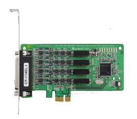 MOXA Serielle 16C550 RS-232/422/485 PCIe Karte, 4 Port von Moxa
