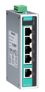 MOXA Unmanaged Industrial Ethernet Switch, 5 Port, EDS-205A von Moxa