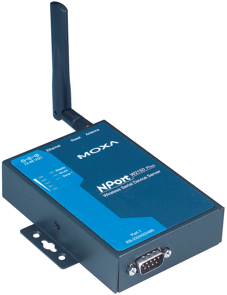 MOXA WLAN Serial Device Server, 1 x RS232/422/485 Port von Moxa