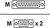 Moxa - Kabel seriell - DB-25 (M) zu DB-9 (M) - 50 cm - für Moxa CP-102U, CP-102UL, CP-132U-I, CP-132U-I V2, CP-132UL V2 von Moxa