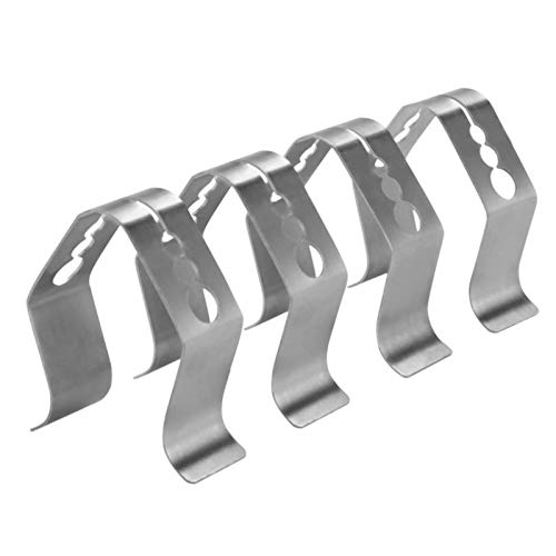 Bratenthermometer Klammern, 4Stk Thermometer Clip Grill Temperaturfühler Halter, Edelstahl Thermometer Halter, Zur Montage Von Temperatursensoren Für Grills, Backöfen, Grills Bratenthermometer Klammern, 4Stk Thermometer Clip Grill Temperaturfühler Halter, Edelstahl Thermometer Halter, Zur Montage Von Temperatursensoren Für Grills, Backöfen, Grills von Moxeupon