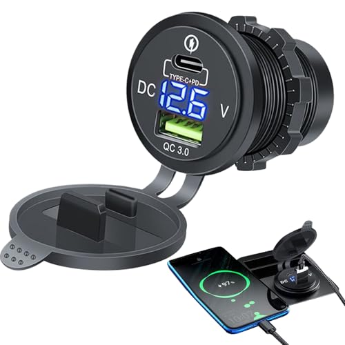 Moxeupon Mobiltelefon -Automobilladegeräte, Auto schnelles Ladegerät - Rapid Lader Car Telefon Ladegerät | Double Port PD QC Compact Multifunktionaler Stromadapter für Fahrzeugfahrwagen Pendel von Moxeupon