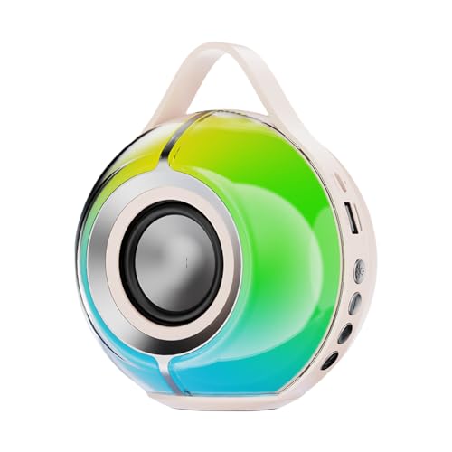 Moxeupon Outdoor Wireless Lautsprecher - Rundum-Surround-Sound Für Draußen,Kompaktes Tragbares Design für Auto Zuhause Büro Terrasse Garage von Moxeupon